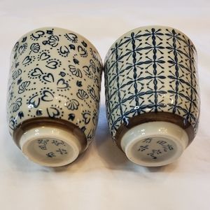 Asian style tea/sake cups.